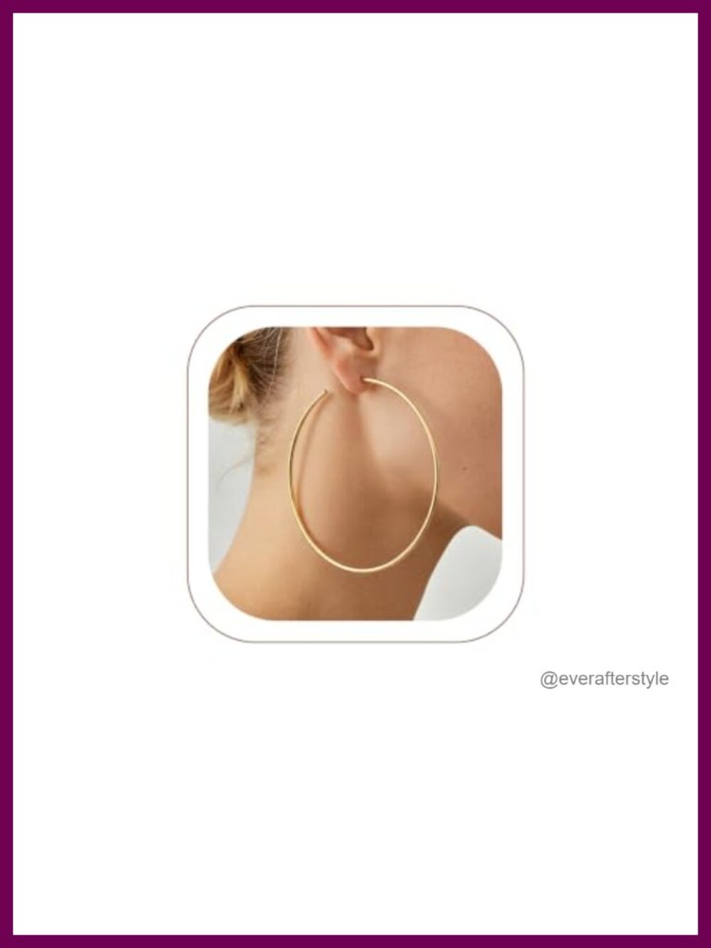2mm Thin Open Hoop Earrings Stainless Steel Hypoallergenic Minimalist for Women